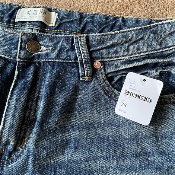 Free People - We the free wide flare jeans size 28 - Picture 3 of 5